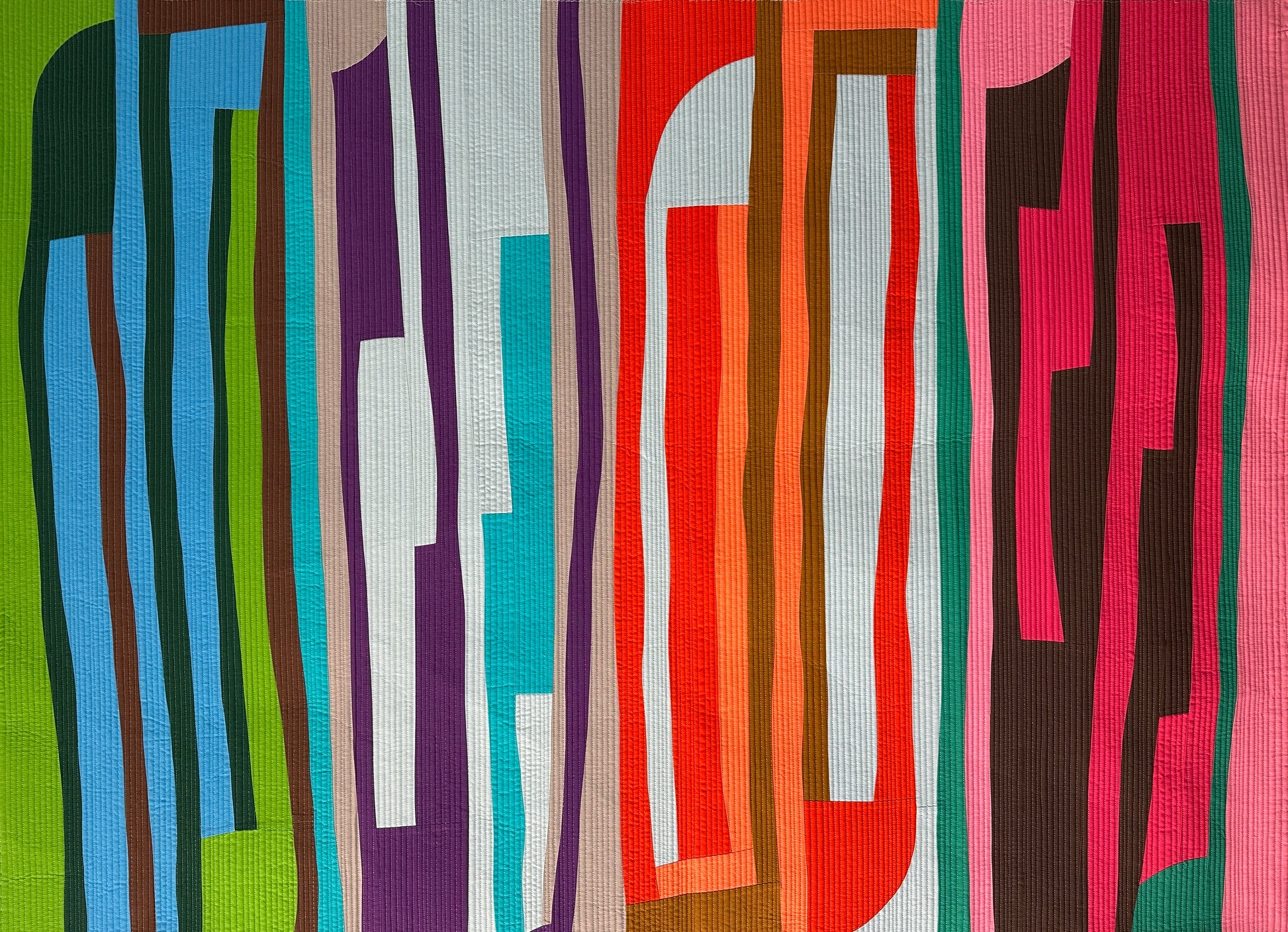 Harmonic Strands Art Quilt