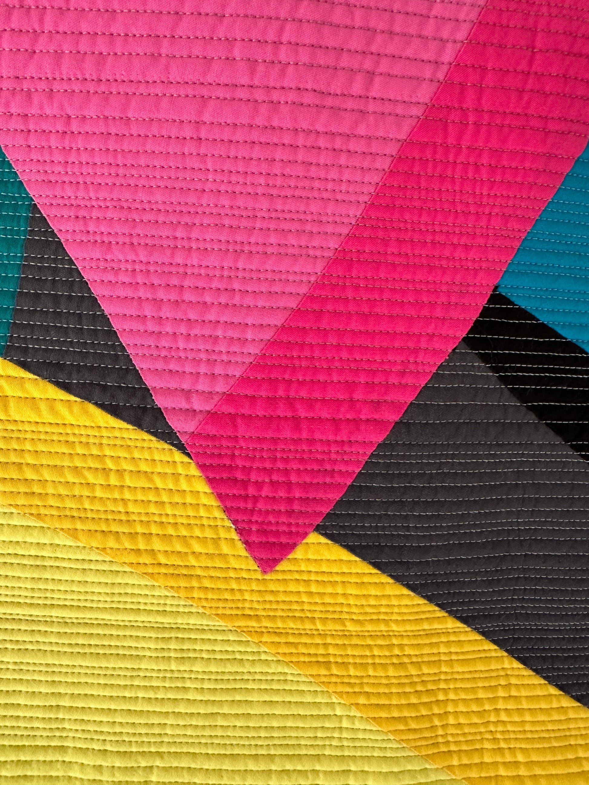 Deconstructed Rainbow Art Quilt