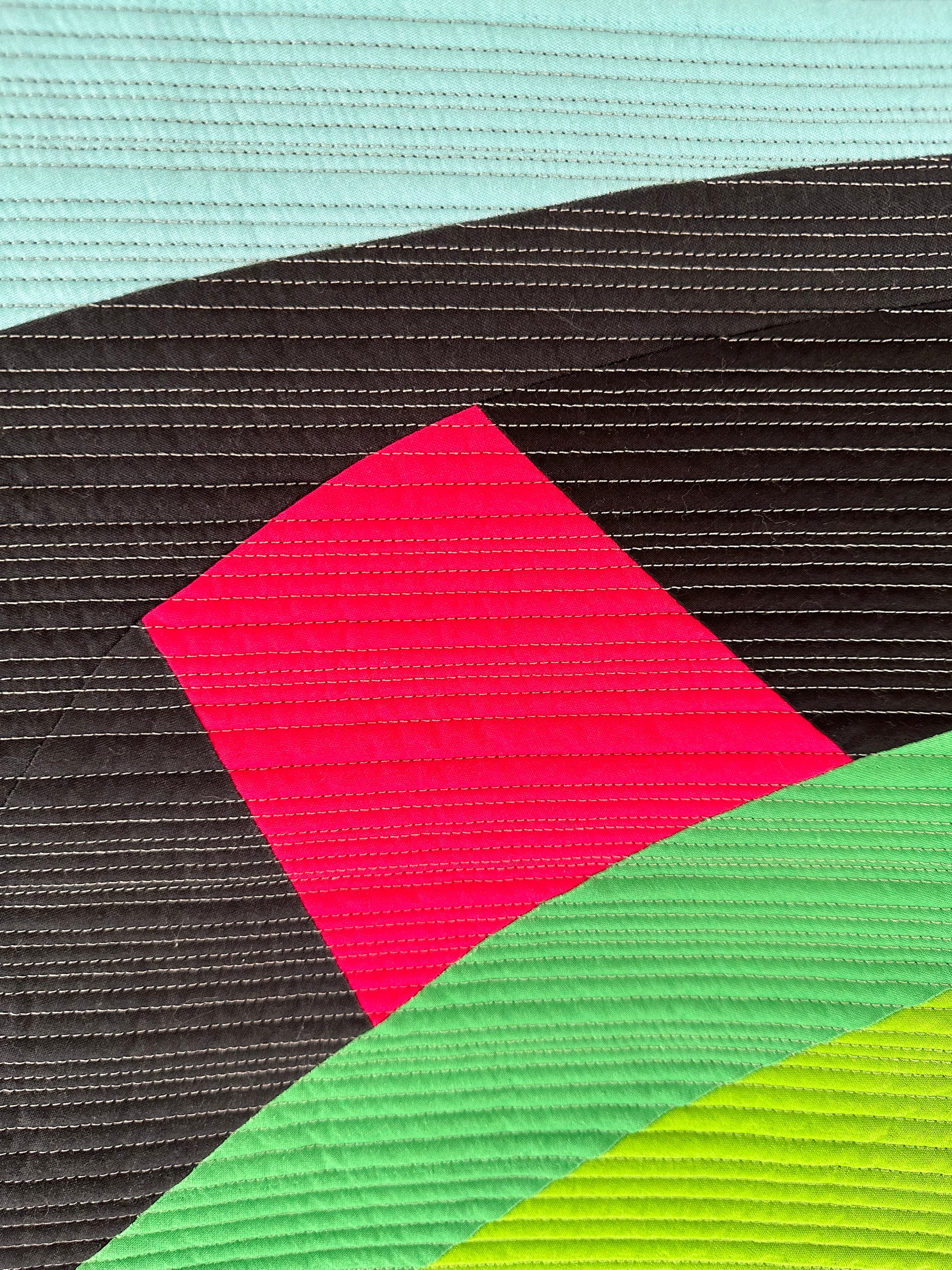 Deconstructed Rainbow Art Quilt