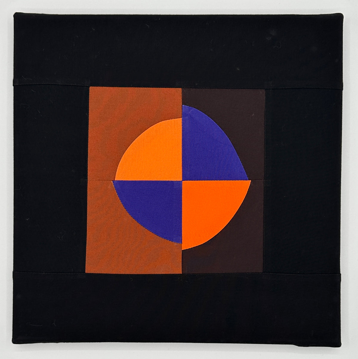 Orange and Purple Quarter Circle